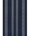 Nautisk Trellis Stripe Machine-Washable Navy/Gray 9 ft. x 12 ft. Area Rug