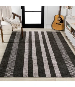 Jonathany Wsh122A WSH122A Black/Ivory Area Rug 8 ft. 10 in. X 12 ft. Rectangle