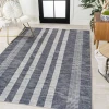 Jonathany Washable WSH122C Slate Gray/Ivory Area Rug 8 ft. 10 in. X 12 ft. Rectangle