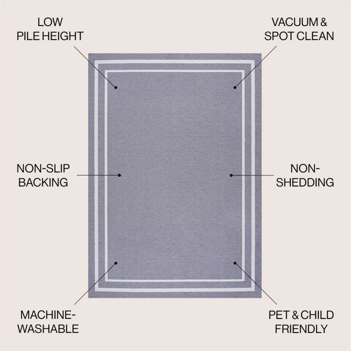 Jonathan Y WASHABLE Gold WSH126B 8ft.-10in. X 12ft. Rect. Rug