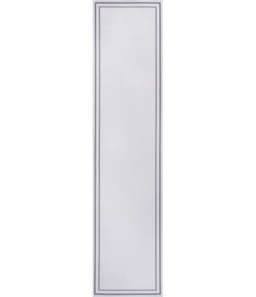 Jonathan Y WASHABLE White WSH125B 2ft. X 8ft. Rect. Rug