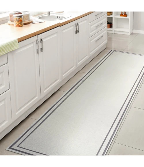 Jonathan Y WASHABLE White WSH125B 2ft. X 8ft. Rect. Rug