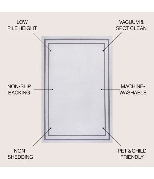 Jonathan Y WASHABLE Purple WSH125C 8ft.-10in. X 12ft. Rect. Rug