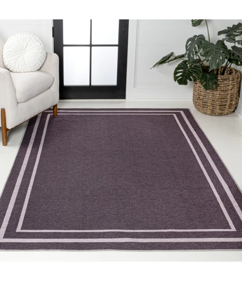 Jonathan Y WASHABLE Purple WSH125C 7ft.-10in. X 10ft. Rect. Rug
