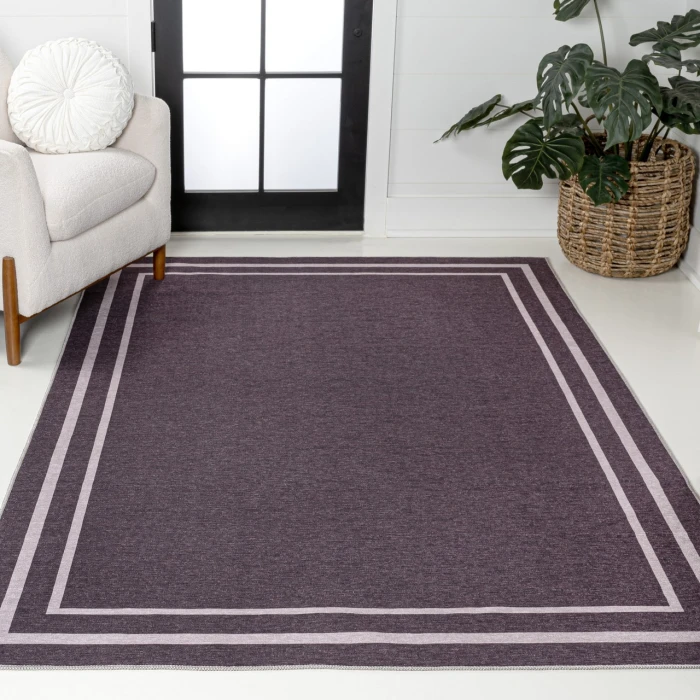 Jonathan Y WASHABLE Purple WSH125C 2ft.-11in. X 5ft. Rect. Rug