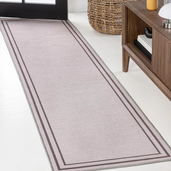 Jonathan Y WASHABLE Purple WSH125D 2ft. X 8ft. Rect. Rug