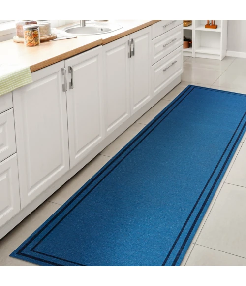 Jonathan Y WASHABLE Blue WSH125E 2ft. X 8ft. Rect. Rug