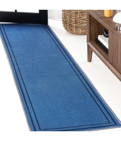 Jonathan Y WASHABLE Blue WSH125E 2ft. X 8ft. Rect. Rug