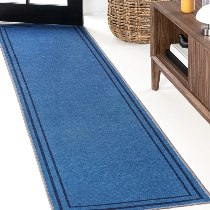 Jonathan Y WASHABLE Blue WSH125E 2ft. X 8ft. Rect. Rug