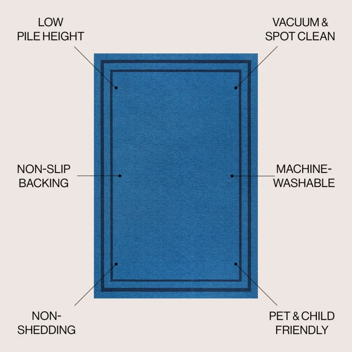 Jonathan Y WASHABLE Gray WSH126A 8ft.-10in. X 12ft. Rect. Rug