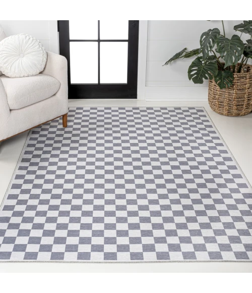 Jonathan Y WASHABLE Gray WSH126A 2ft.-11in. X 5ft. Rect. Rug