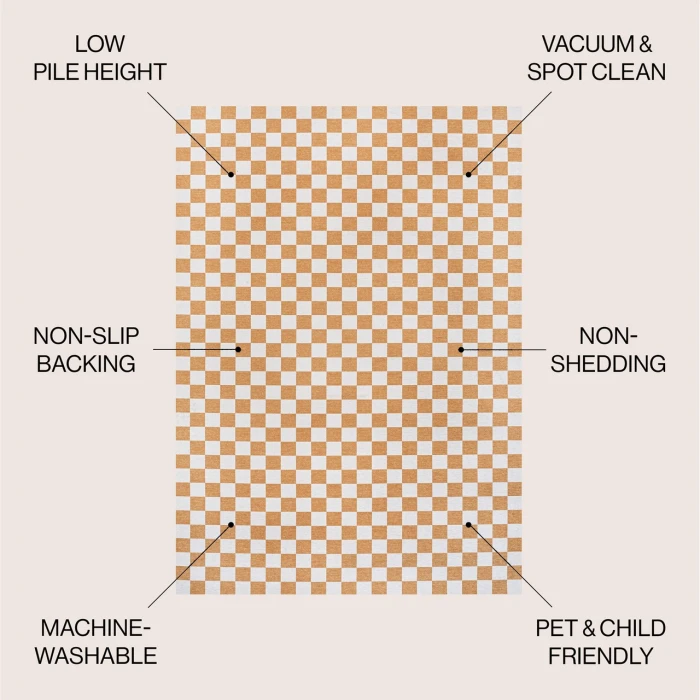 Jonathan Y WASHABLE Gold WSH126B 7ft.-10in. X 10ft. Rect. Rug