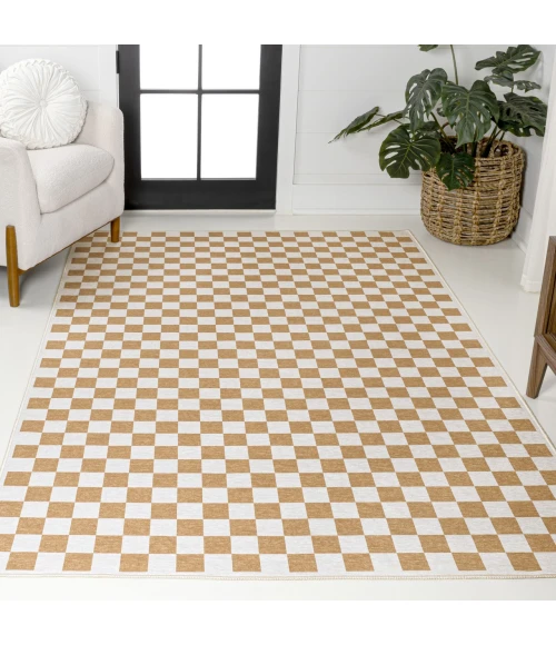 Jonathan Y WASHABLE Gold WSH126B 7ft.-10in. X 10ft. Rect. Rug