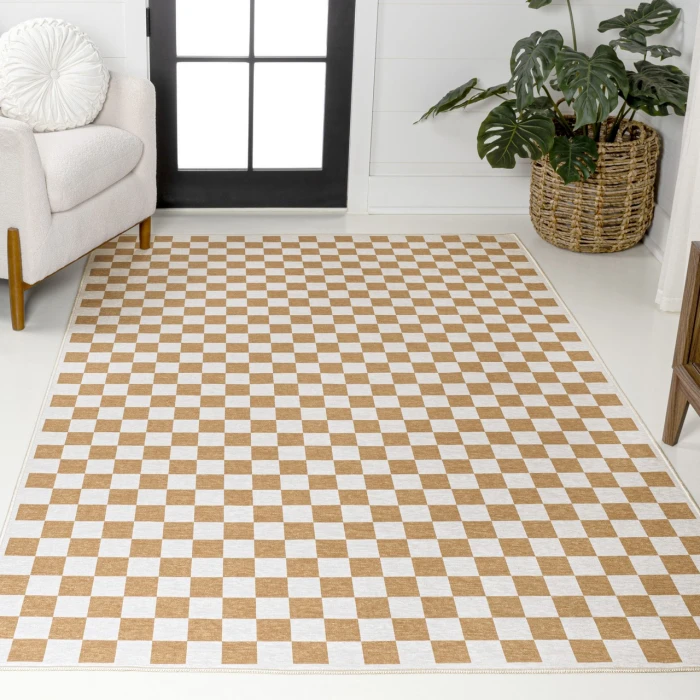 Jonathan Y WASHABLE Gold WSH126B 7ft.-10in. X 10ft. Rect. Rug