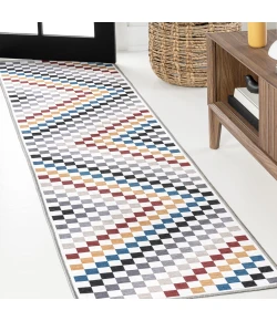 Jonathan Y WASHABLE Multi-Colored WSH126D 2ft. X 8ft. Rect. Rug