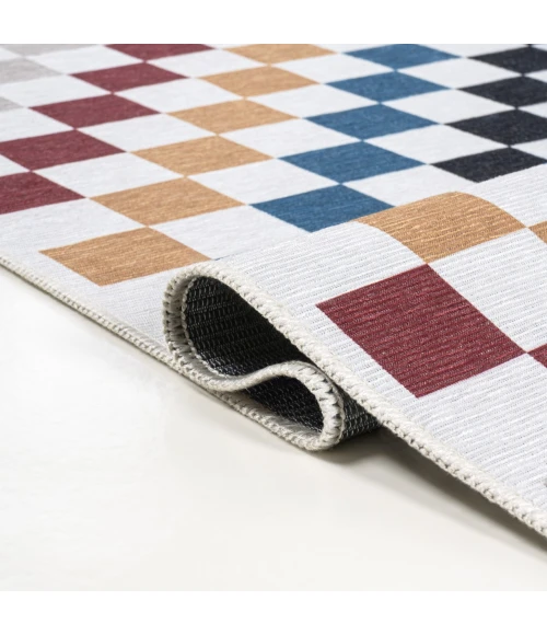 Jonathan Y WASHABLE Multi-Colored WSH126D 7ft.-10in. X 10ft. Rect. Rug