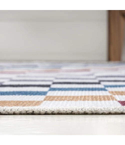 Jonathan Y WASHABLE Multi-Colored WSH126D 7ft.-10in. X 10ft. Rect. Rug