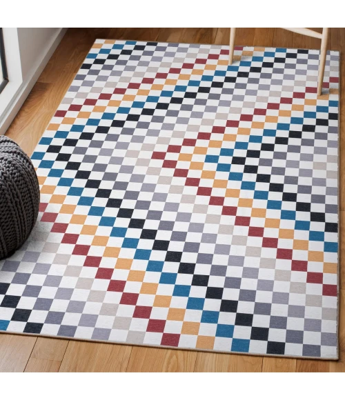 Jonathan Y WASHABLE Multi-Colored WSH126D 7ft.-10in. X 10ft. Rect. Rug