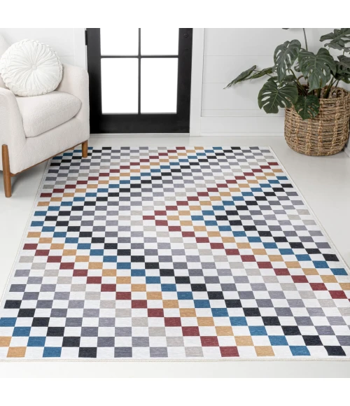 Jonathan Y WASHABLE Multi-Colored WSH126D 7ft.-10in. X 10ft. Rect. Rug
