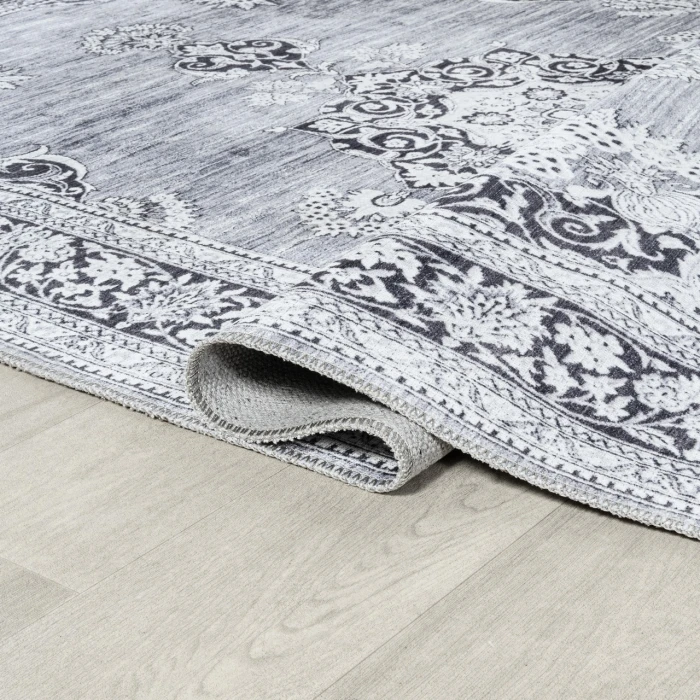 Jonathan Y WASHABLE Gray WSH201A 2ft.-11in. X 5ft. Rect. Rug