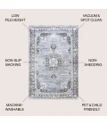 Jonathan Y WASHABLE Gray WSH201A 2ft.-11in. X 5ft. Rect. Rug