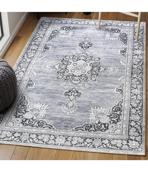 Jonathan Y WASHABLE Gray WSH201A 2ft.-11in. X 5ft. Rect. Rug