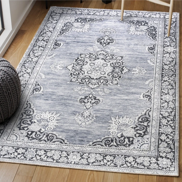 Jonathan Y WASHABLE Gray WSH201A 2ft.-11in. X 5ft. Rect. Rug