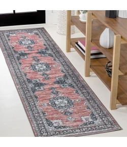 Jonathan Y WASHABLE Gray WSH201C 2ft. X 8ft. Rect. Rug