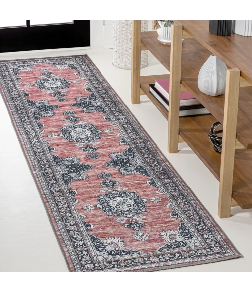Jonathan Y WASHABLE Gray WSH201C 2ft. X 8ft. Rect. Rug