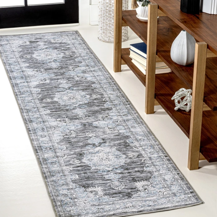 Jonathan Y WASHABLE Blue WSH202A 2ft. X 8ft. Rect. Rug