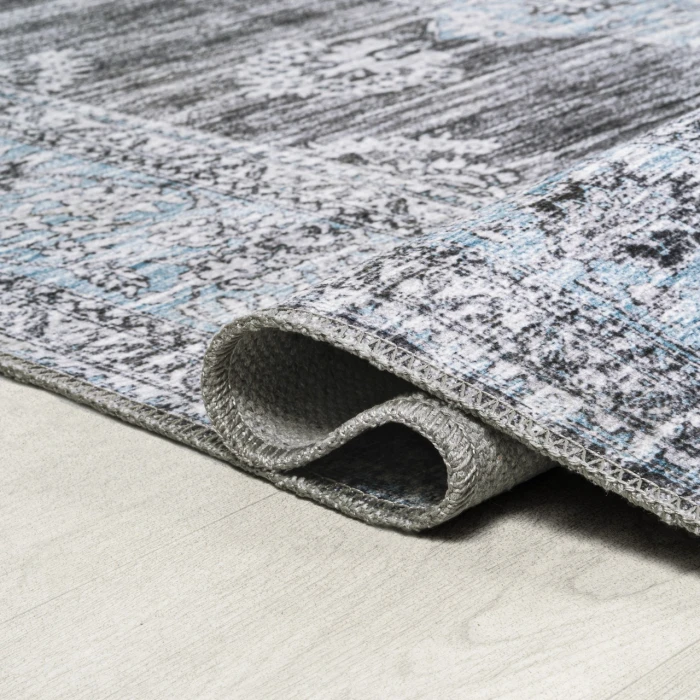 Jonathan Y WASHABLE Blue WSH202A 2ft. X 8ft. Rect. Rug