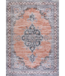 Jonathany Washable WSH202B Orange/Gray Area Rug 2 ft. 11 in. X 5 ft. Rectangle