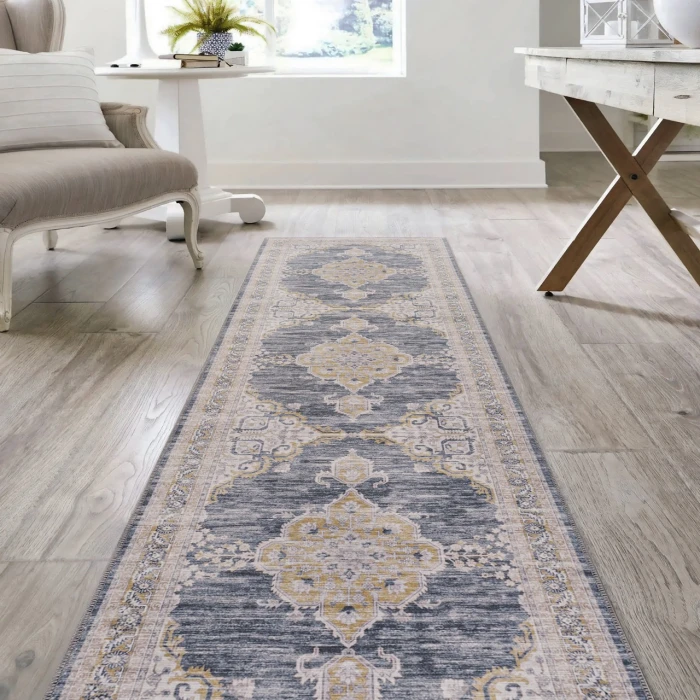 Jonathan Y WASHABLE Gray WSH202D 2ft. X 8ft. Rect. Rug