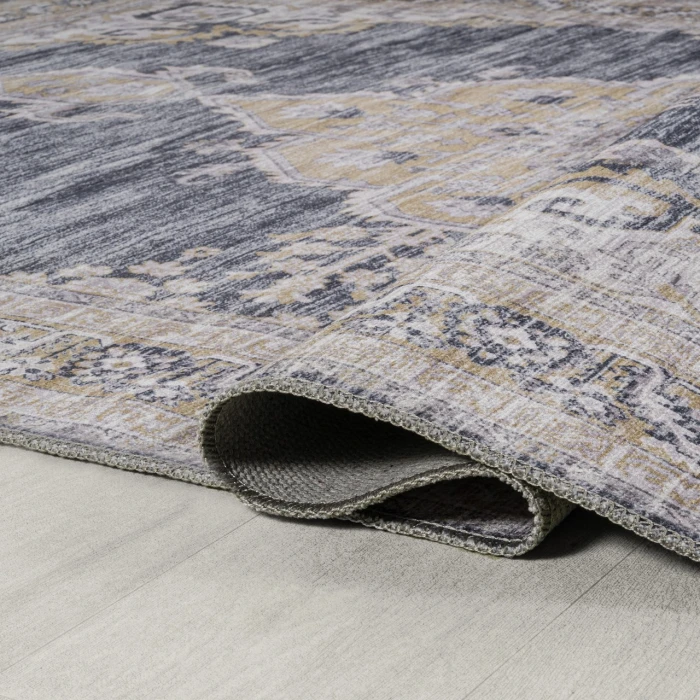Jonathan Y WASHABLE Gray WSH202D 2ft. X 8ft. Rect. Rug