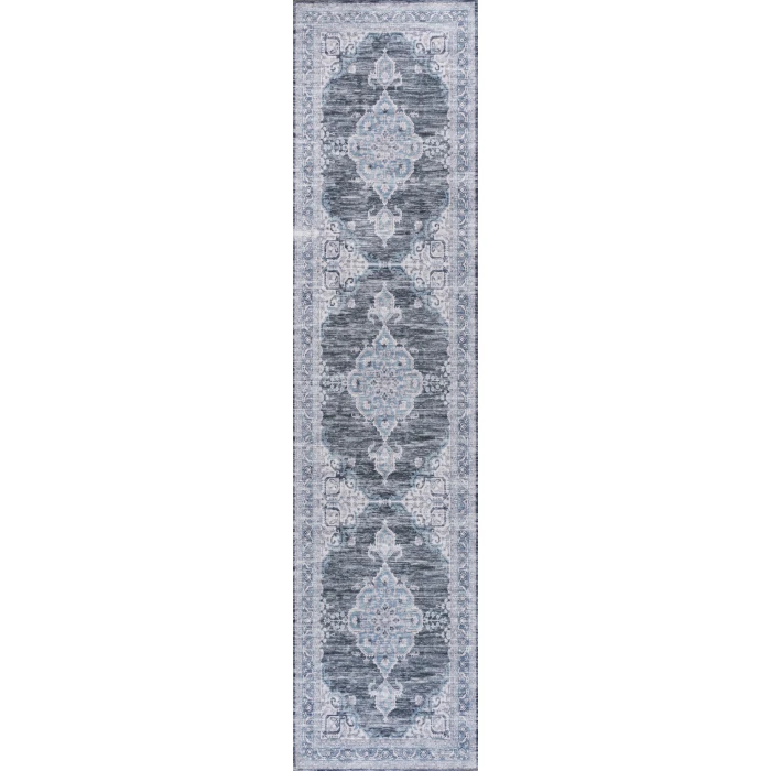 Jonathan Y WASHABLE Black WSH203A 2ft. X 8ft. Rect. Rug