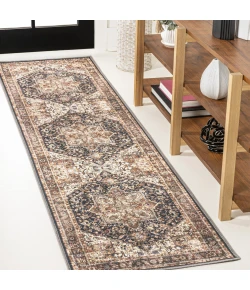 Jonathan Y WASHABLE Cream WSH301A 2ft. X 8ft. Rect. Rug