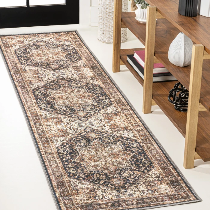 Jonathan Y WASHABLE Cream WSH301A 2ft. X 8ft. Rect. Rug