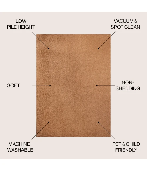 Jonathan Y WASHABLE Blue WSH300B 7ft.-10in. X 10ft. Rect. Rug