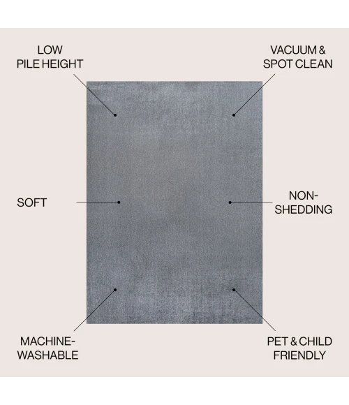 Jonathan Y WASHABLE Yellow WSH300G 7ft.-10in. X 10ft. Rect. Rug