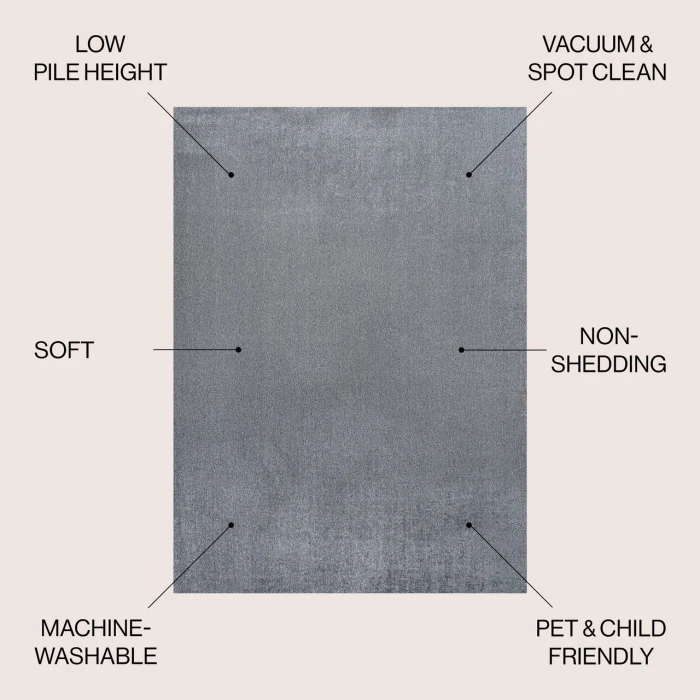 Jonathan Y WASHABLE Yellow WSH300G 7ft.-10in. X 10ft. Rect. Rug