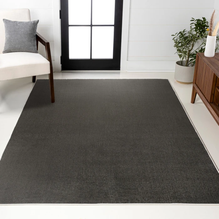 Jonathan Y WASHABLE Gray WSH300I 4ft. X 6ft. Rect. Rug