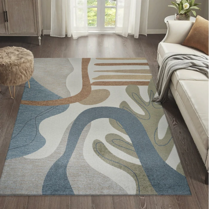 Jonathan Y WASHABLE Cream WSH301A 4ft. X 6ft. Rect. Rug