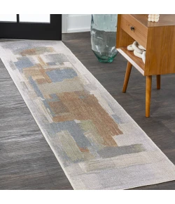 Jonathan Y WASHABLE Gray WSH303A 2ft. X 7ft.-10in. Rect. Rug