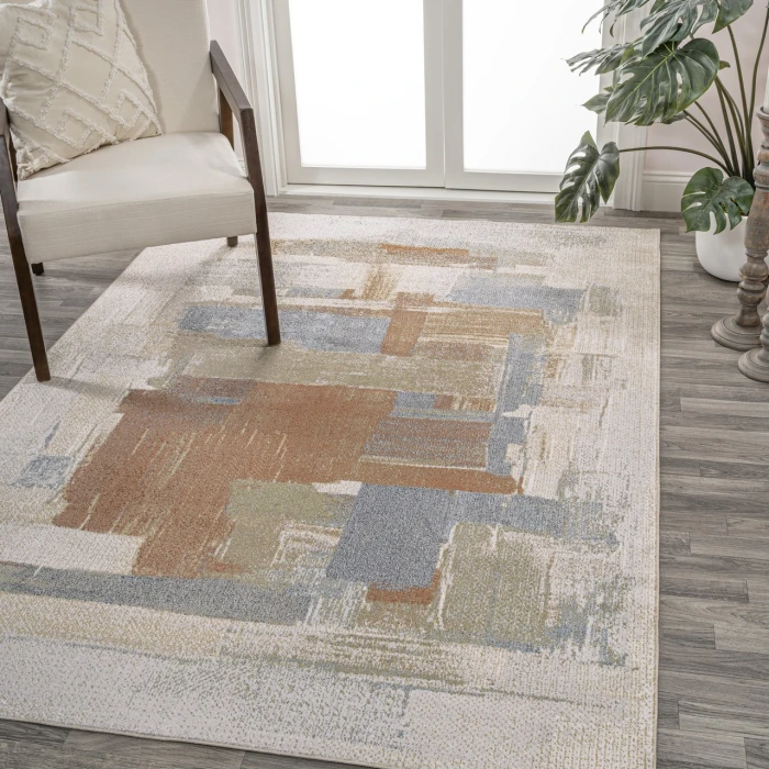 Jonathan Y WASHABLE Cream WSH302A 4ft. X 6ft. Rect. Rug