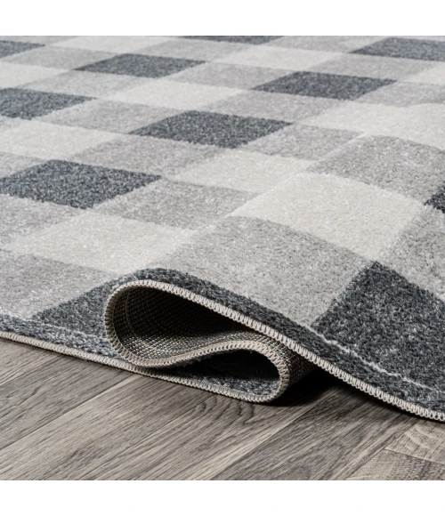 Jonathan Y WASHABLE Gray WSH303A 5ft.3in. X 7ft.7in. Rect. Rug