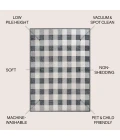 Jonathan Y WASHABLE Gray WSH303A 5ft.3in. X 7ft.7in. Rect. Rug