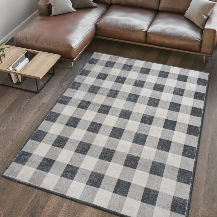 Jonathan Y WASHABLE Gray WSH303A 2ft.-11in. X 4ft.-11in. Rect. Rug
