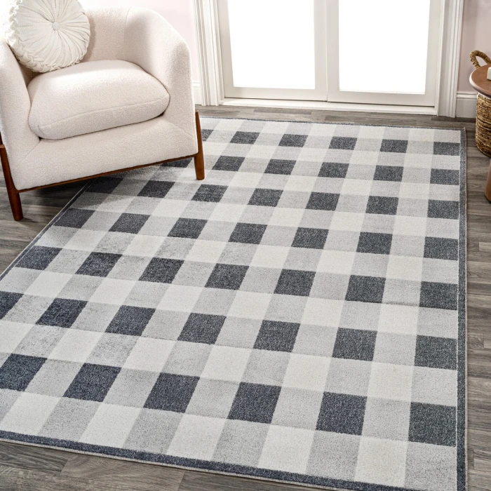 Jonathan Y WASHABLE Gray WSH303A 2ft.-11in. X 4ft.-11in. Rect. Rug
