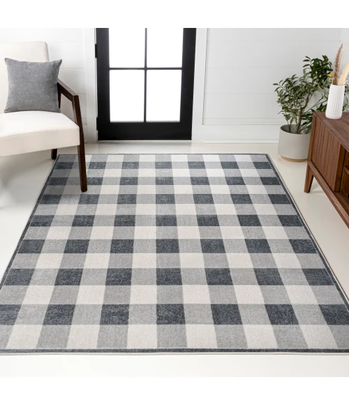 Jonathan Y WASHABLE Gray WSH303A 5ft.3in. X 7ft.7in. Rect. Rug