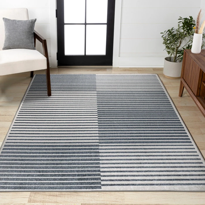 Jonathan Y WASHABLE Gray WSH305A 2ft.-11in. X 4ft.-11in. Rect. Rug